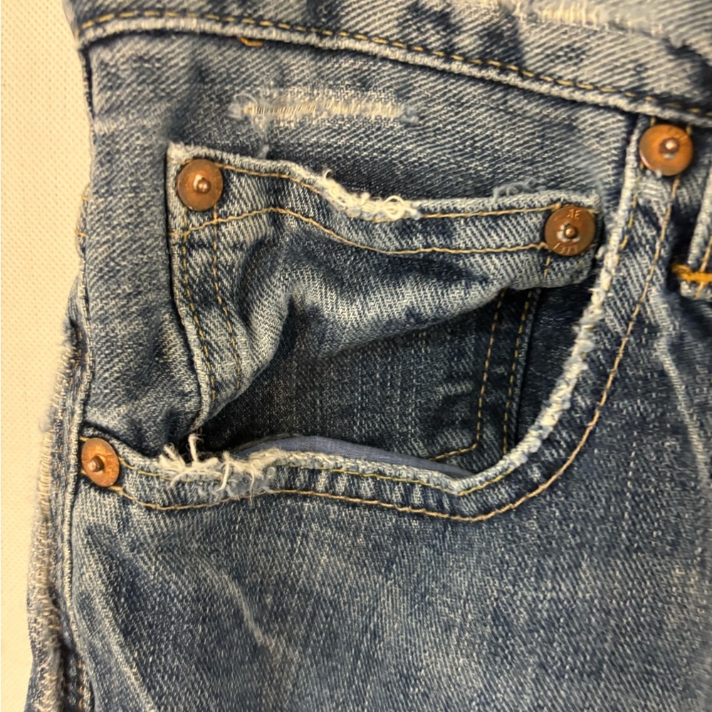 American Eagle Mens 31/30 Relaxed Straight Leg Jeans Medium Wash Blue De… - Picture 7 of 16